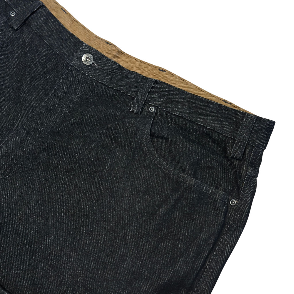 Duluth Ballroom Relaxed Fit Jean Men 46x30 Black Denim Work Tough Utility 86069B
